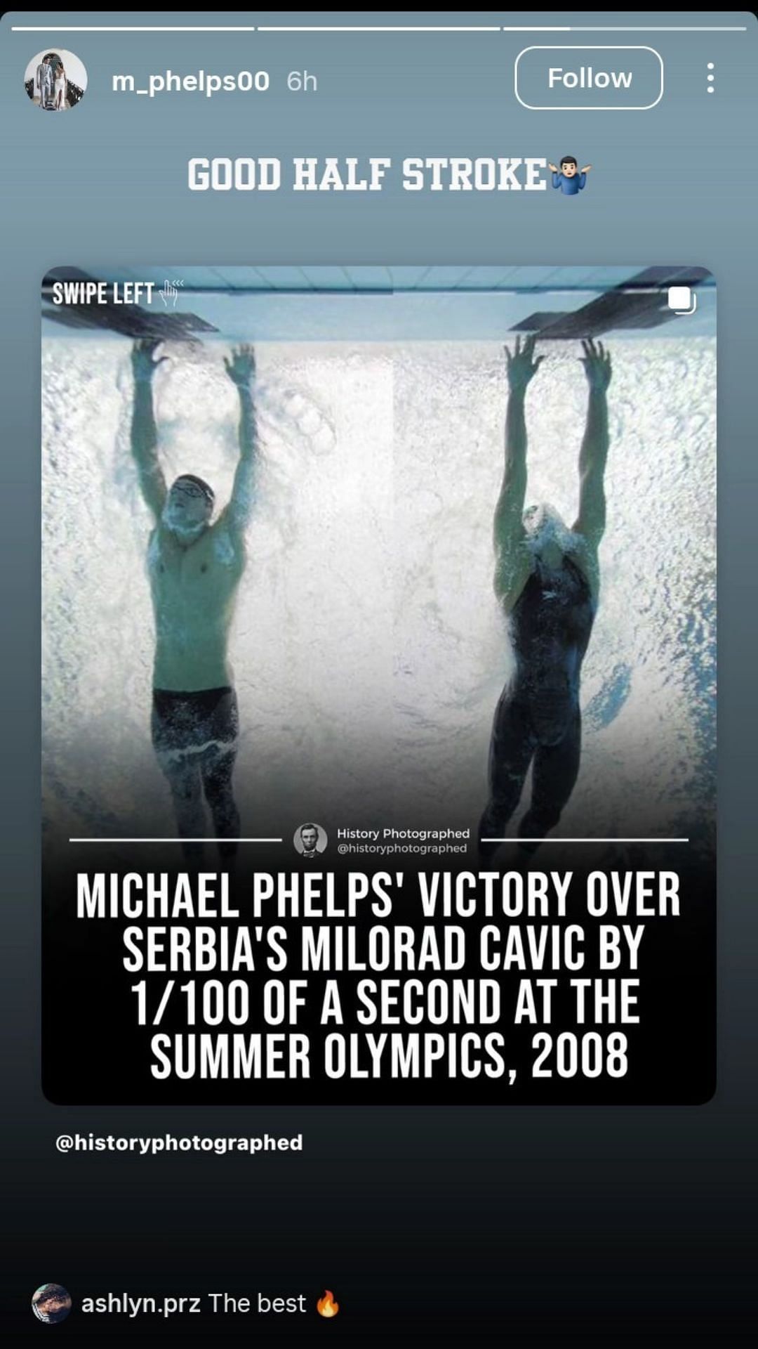 Via @m_phelps00 on Instagram